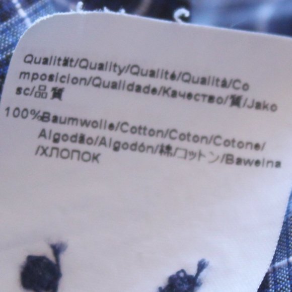 BOSS by Hugo Boss 100% cotton, tri-color blue checked shirt - Picture 13 of 13